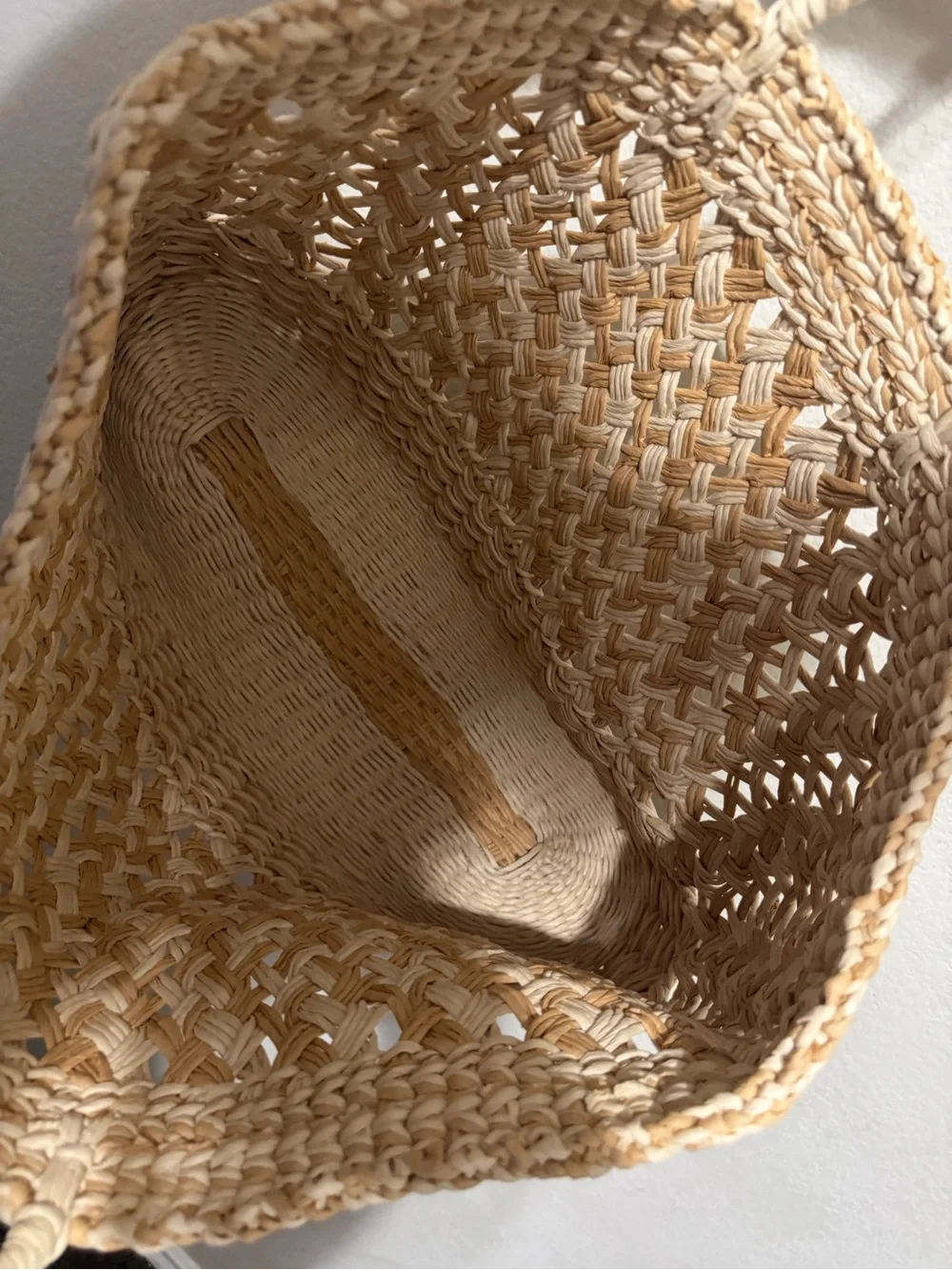 Shade & Shore Natural Woven Straw Tote Bag